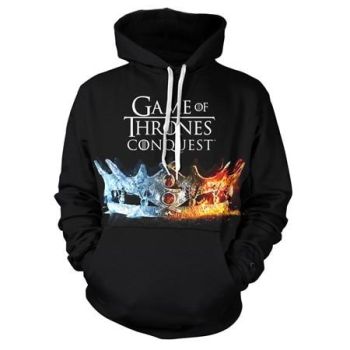 Game of Thrones:Conquest Hoodie——Unisex 3D Print Crown Hoodie