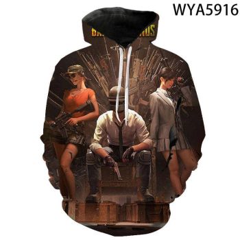 Game Playerunknown&#8217;s Battlegrounds PUBG 3D Print Men&#8217;s Hoodies