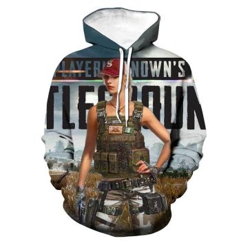 Game PUBG 3D Printed Hooded Sweatshirt &#8211; PLAYERUNKNOWN’S BATTLEGROUNDS Hoodie