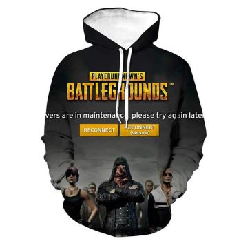 Game PUBG 3D Printed Hooded Sweatshirt &#8211; PLAYERUNKNOWN’S BATTLEGROUNDS Hoodie