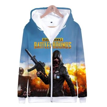 Game PUBG 3D Zipper Hoodies &#8211; Playerunknown&#8217;s Battlegrounds Pullover