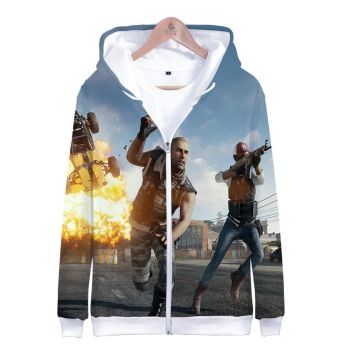 Game PUBG Playerunknown&#8217;s Battlegrounds 3D Zipper Hoodies Pullover