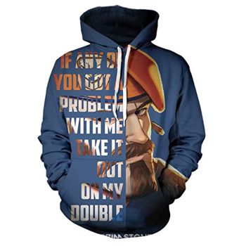 Game Valorant Hoodies &#8211; Brimstone 3D Unisex Hooded Pullover Sweatshirt