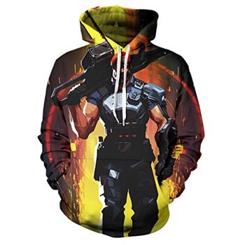 Game Valorant Hoodies &#8211; Brimstone 3D Unisex Hooded Pullover Sweatshirt