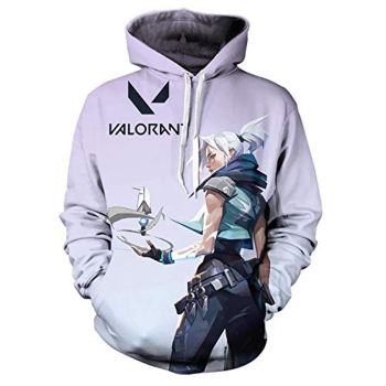 Game Valorant Hoodies &#8211; Jett 3D Unisex Hooded Pullover Sweatshirt