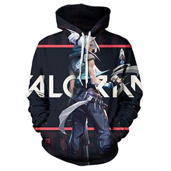 Game Valorant Hoodies &#8211; Jett 3D Unisex Hooded Pullover Sweatshirt