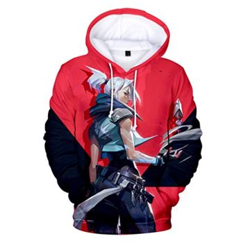 Game Valorant Hoodies &#8211; Jett 3D Unisex Hooded Pullover Sweatshirt
