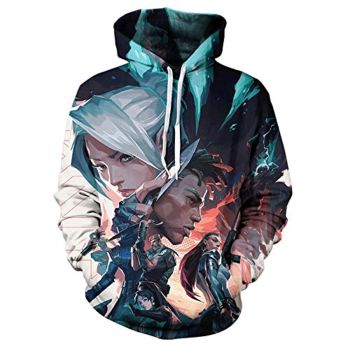 Game Valorant Hoodies &#8211; Jett Phoenix 3D Unisex Hooded Pullover Sweatshirt