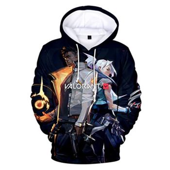 Game Valorant Hoodies &#8211; Jett Phoenix 3D Unisex Hooded Pullover Sweatshirt