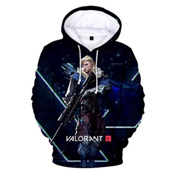 Game Valorant Hoodies &#8211; Sova 3D Unisex Hooded Pullover Sweatshirt