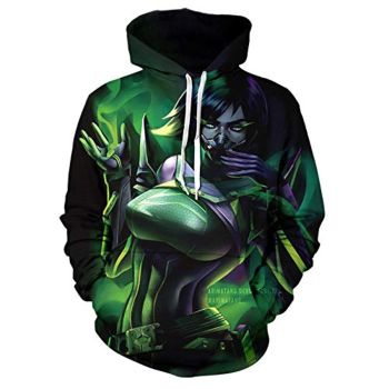 Game Valorant Hoodies &#8211; Viper 3D Unisex Hooded Pullover Sweatshirt