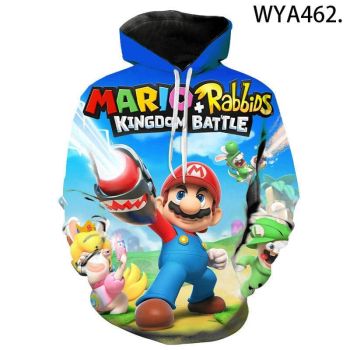 Games Super Mario 3D Hoodies DQS Smash Brother Sweatshirts