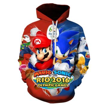 Games Super Mario Hoodies DQS Smash Brother 3D Hoodie Outerwear