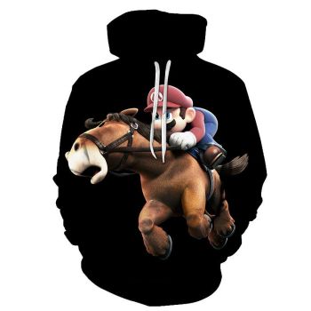 Games Super Mario Hoodies DQS Smash Brother 3D Hoodie Outerwear