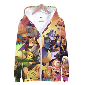 Games Super Mario Hoodies DQS Smash Brother 3D Hoodie Outerwear