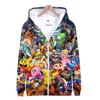 Games Super Mario Hoodies DQS Smash Brother 3D Hoodie Outerwear