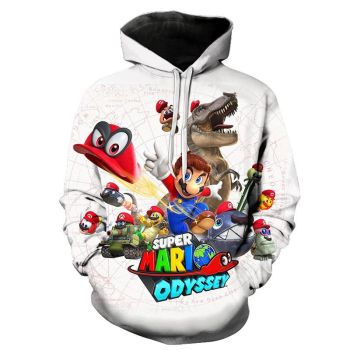 Games Super Mario Hoodies DQS Smash Brother 3D Hoodie Outerwear