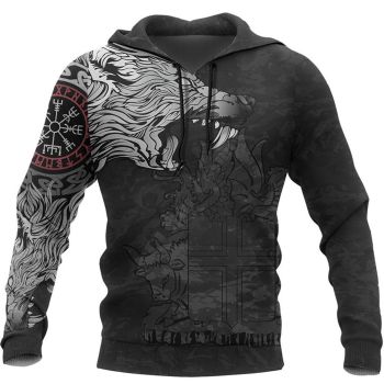 Cute Black Cow Pattern Tattoos Hoodie