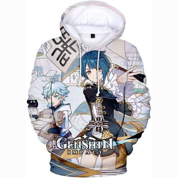 Genshin Impact Hoodies &#8211; 3D Game Pullover Hoodie