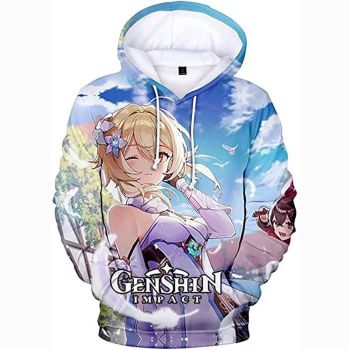Genshin Impact Hoodies &#8211; 3D Game Pullover Hoodie
