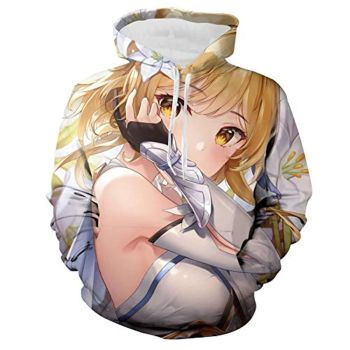 Genshin Impact Hoodies &#8211; Amber 3D Game Pullover Hooded Sweatshirt