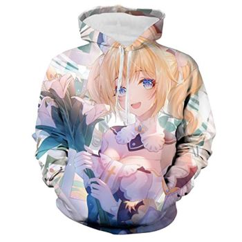 Genshin Impact Hoodies &#8211; Barbara 3D Game Pullover Hooded Sweatshirt
