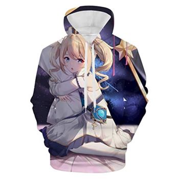 Genshin Impact Hoodies &#8211; Barbara 3D Game Pullover Hooded Sweatshirt