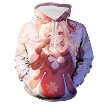 Genshin Impact Hoodies &#8211; Klee 3D Game Pullover Hooded Sweatshirt
