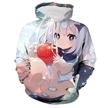 Genshin Impact Hoodies &#8211; Paimon 3D Game Pullover Hooded Sweatshirt