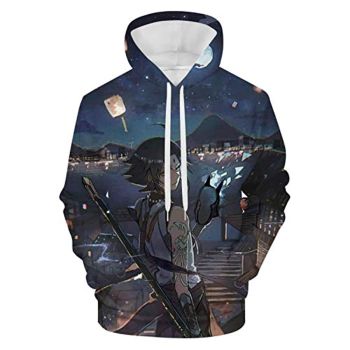 Genshin Impact Hoodies &#8211; Xiao 3D Game Pullover Hoodie