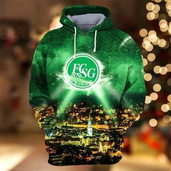 Loose And Gorgeous Green Lighting Pattern Lighting Hoodie