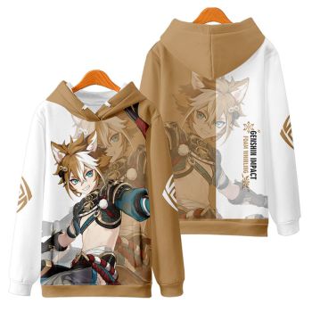 College Style Genshin Impact Gorou The Anime Hoodie