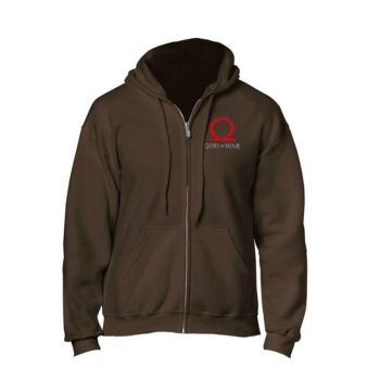 GOD of WAR Hoodies &#8211; Zip Up Brown Hoodie