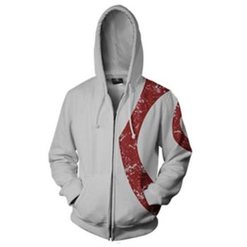 God of War Kratos Hoodies &#8211; Zip Up Hoodie