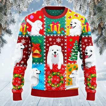 Great Pyrenees Dog Lovers Christmas Wishes All Over Sweater