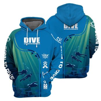 Gorgeous Blue Sea Pattern Indians Hoodie