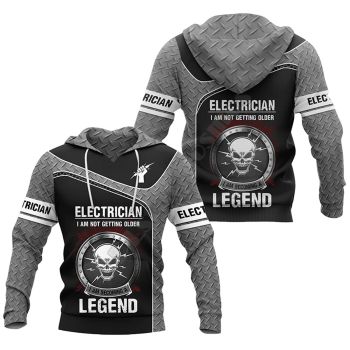  Generous And Beautiful Black Skull Pattern Lightning Hoodie