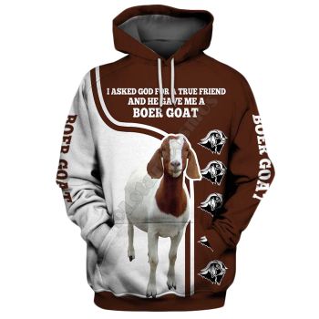 Elegance Brown Sheep Pattern Animals Hoodie