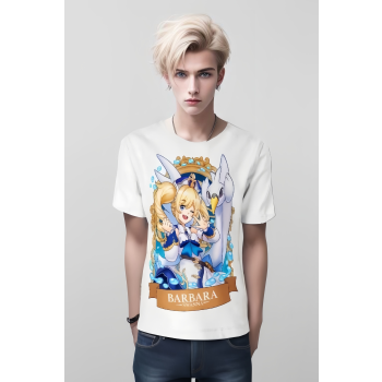 Barbara's Melodic Magic Barbara from Genshin Impact and DQS Shirt