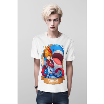 Childe's Oceanic Adventure Childe from Genshin Impact and DQS Shirt