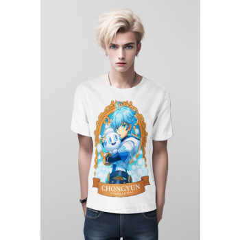 Embark on a Frosty Adventure Genshin Impact x DQS Shirt