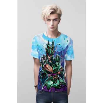 Soothing Blue Dragon Shiryu Saint Seiya Shirt - Embrace Tranquility!