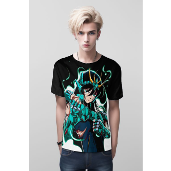 Mysterious Black Dragon Shiryu Saint Seiya Shirt - Embrace the Unknown!