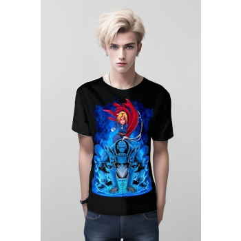 Sleek Black Edward And Alphonse Elric From Fullmetal Alchemist Shirt - Embrace Subtle Power!