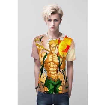Vibrant Brilliance - Escanor From Seven Deadly Sins Multi-Colored Shirt