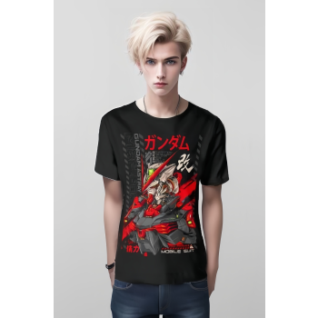 Gundam Black Shirt - Unleash the Mecha Power