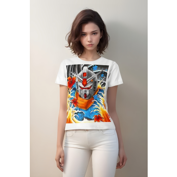 Gundam White Shirt - Embrace the Futuristic Elegance