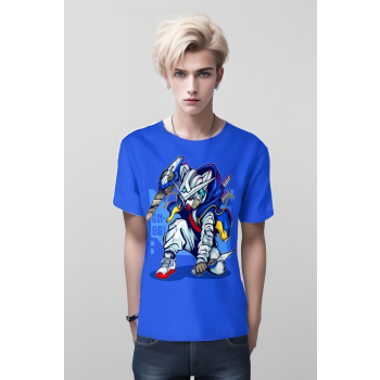 Gundam Blue Shirt - Embark on Galactic Adventures