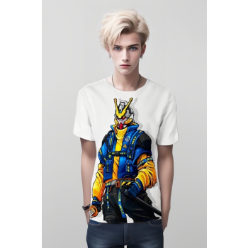 Gundam White Shirt - Embrace the Futuristic Elegance