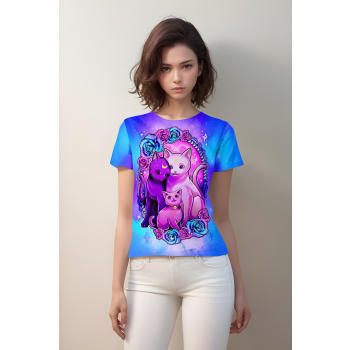 Mystical Blue Luna, Artemis, and Diana from Sailor Moon Shirt